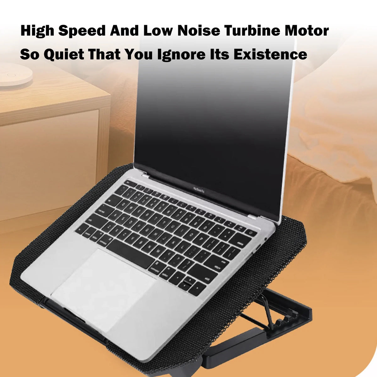 Htovila Fan, 10-15.6 Ports Strength Inch USB with Cooling 2 Laptop Adjustable and Fan