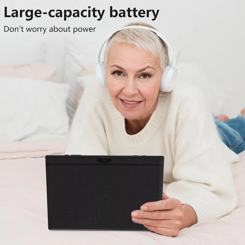 RAM+64GB FHD Film, Tablet, ROM 8MP Inch in Dual with 10" Tablets, Processor, 10.1 4GB Newest Keyboard/Mouse/Case/Stylus/Tempered Android Quad-Core Camera 6000mAh Tab 11 1 PC Tableta 1280*800 2 Battery