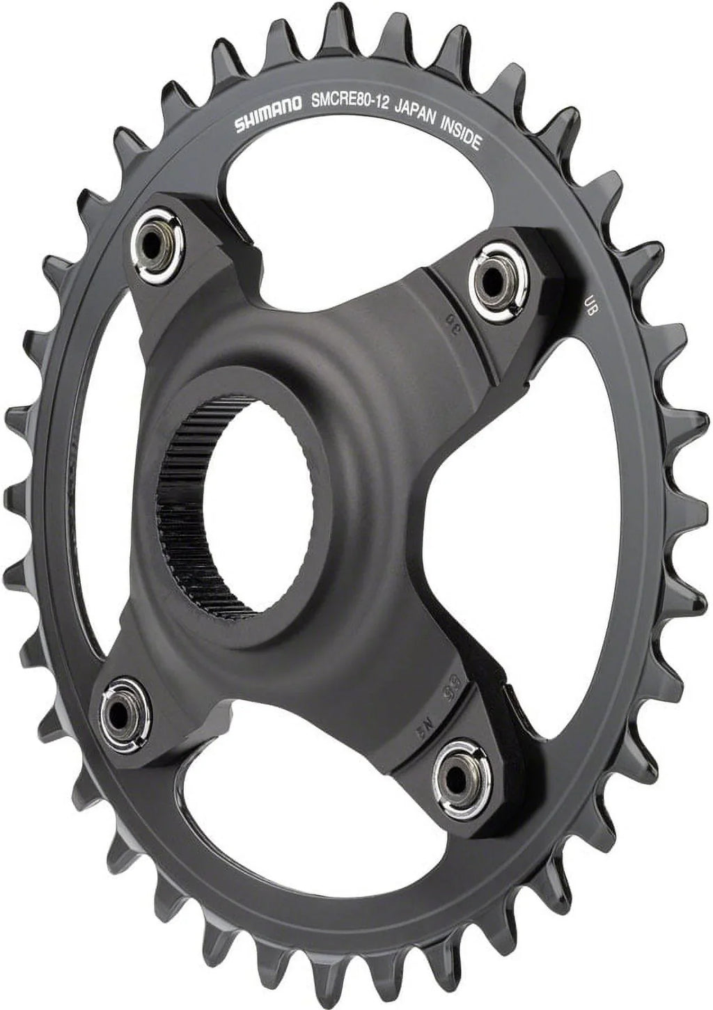 Black - Chainline, SM-CRE80-12-B 55mm 36T Shimano Chainguard, Without STEPS Chainring