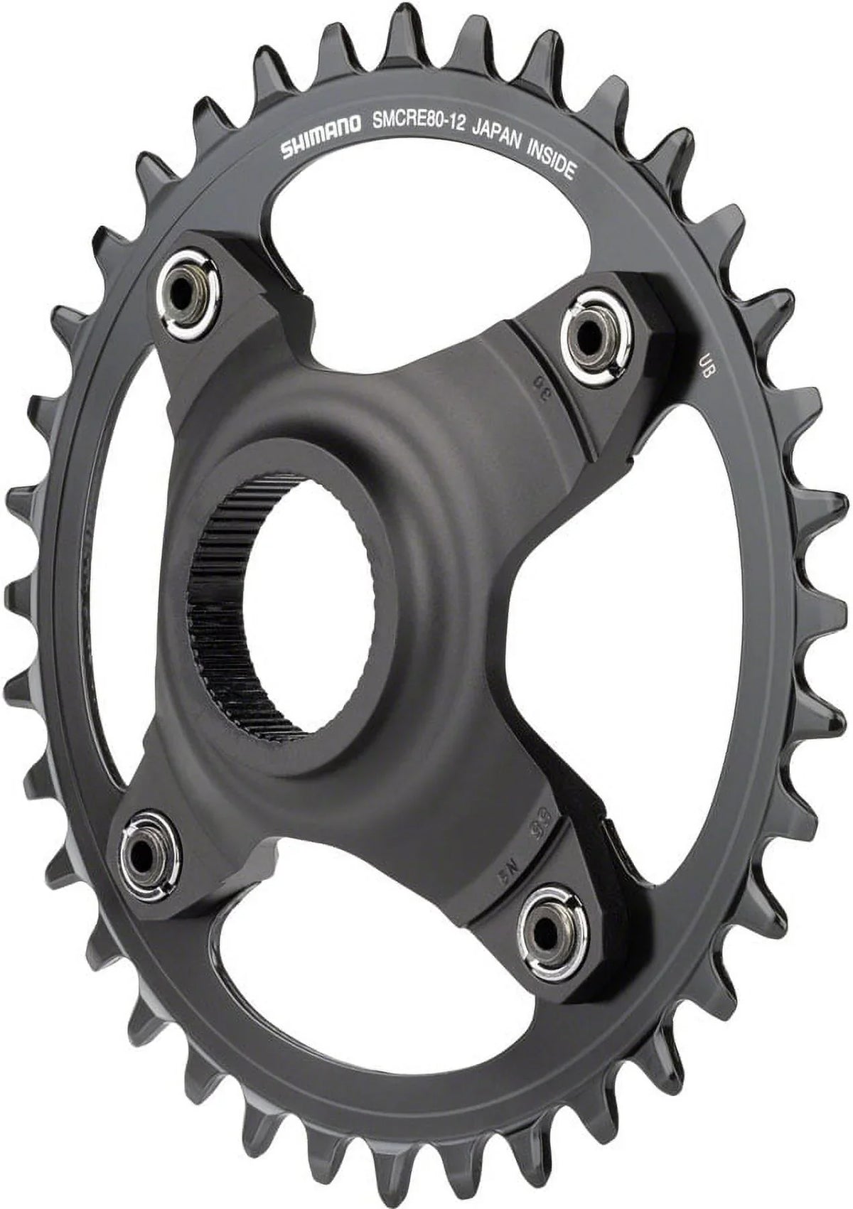Black - Chainline, SM-CRE80-12-B 55mm 36T Shimano Chainguard, Without STEPS Chainring