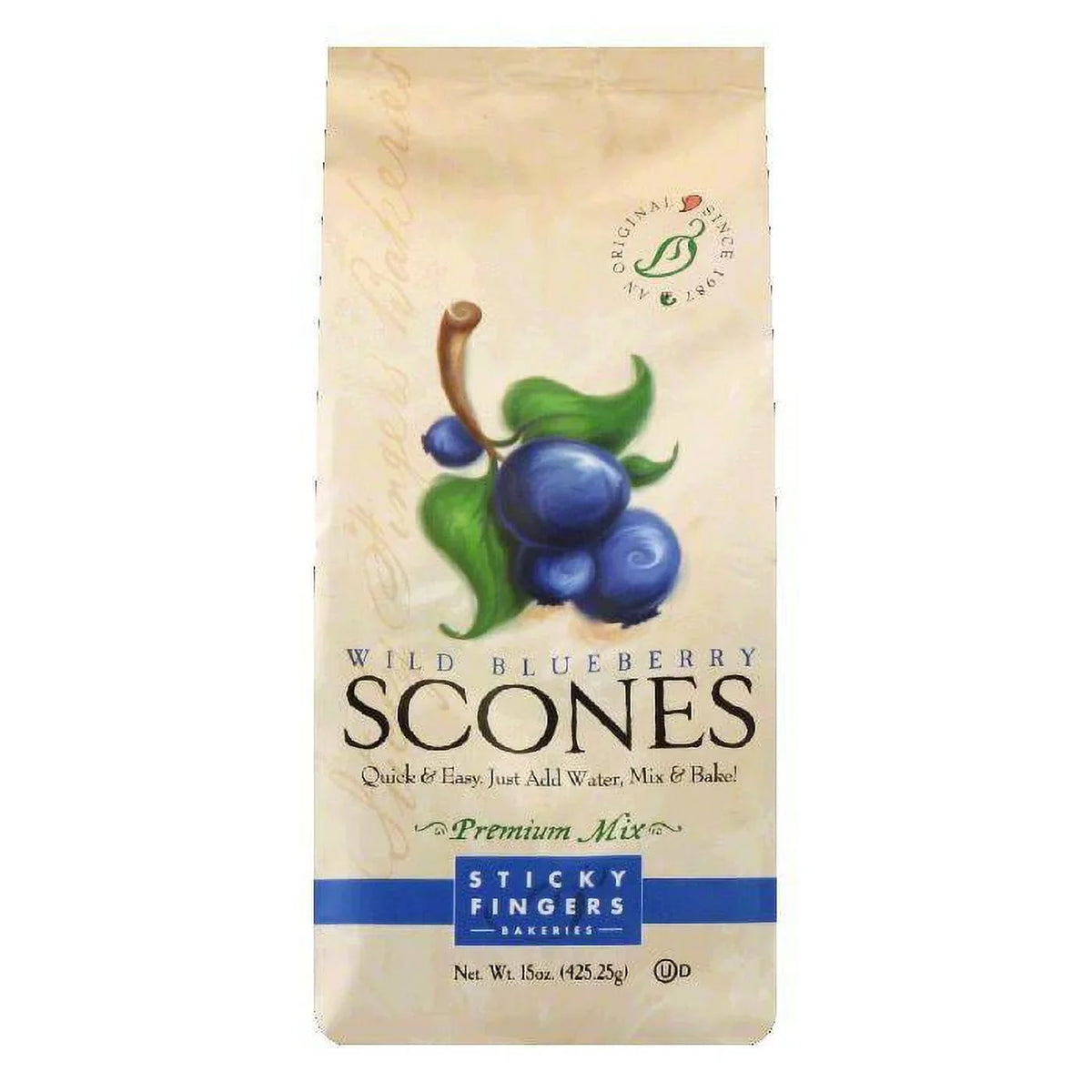Blueberry, Sticky Fingers 6) Scones (Pack OZ 15 of