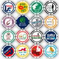 Poker VINCI DA 11.5 Collection, Ball Golf (16-Pack) Chips Chip Marker Gram