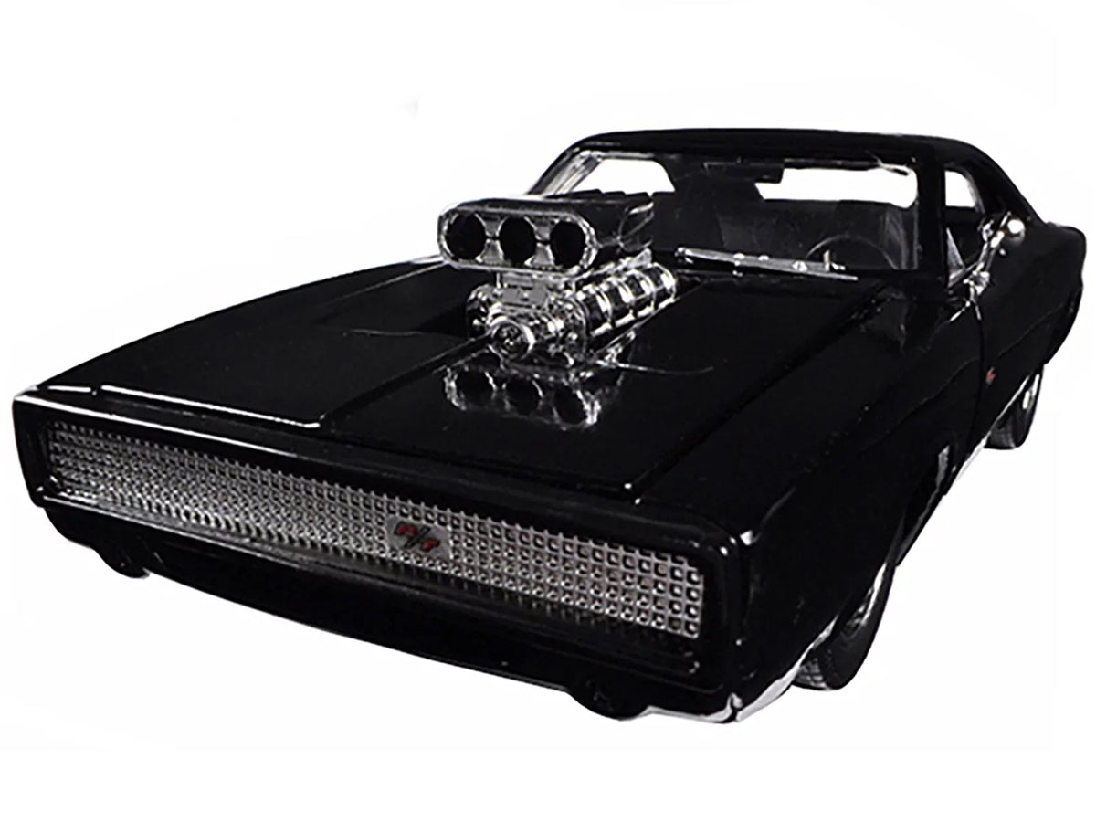 "Fast 1/24 by Dom's Movie Black & Charger 7" 1970 R/T (2015) Dodge Car Model Jada Furious Diecast
