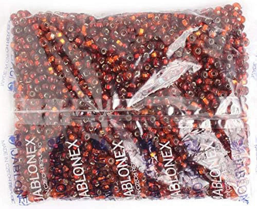 Silver Mix Bead 500g Lined Beads Czech Making for Red 2/0 Jewelry Crafts, John Pony Bead