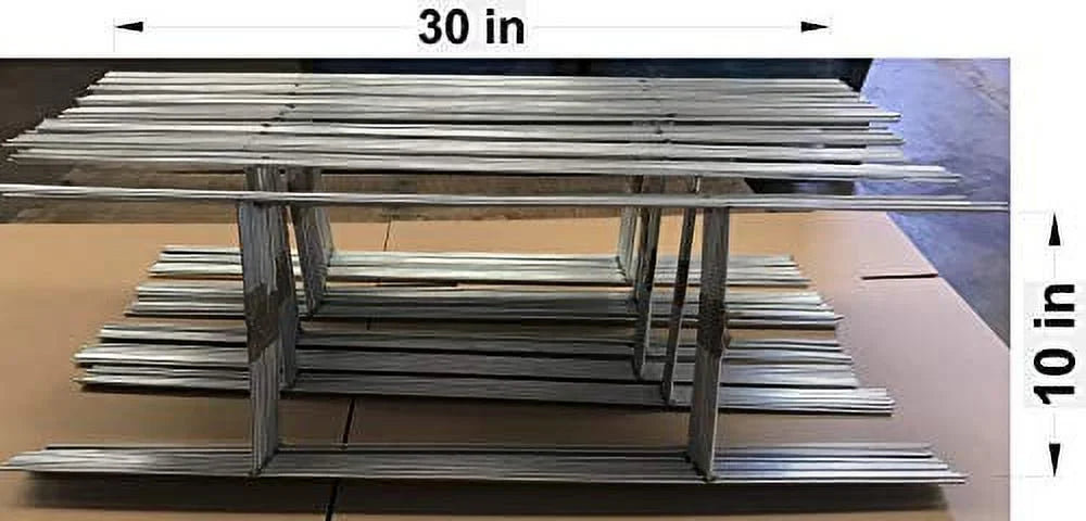 of 50 Duty Double Pcs Pack Stake 30'' - Tall Stake Corrugated Wide, (Pkg50StaKe30'') or Wire Use 4mm Stakes Heavy H-Frame Signs, x10 with Yard Sign Signs - Stake 5mm Metal 50 10'' 30 inch