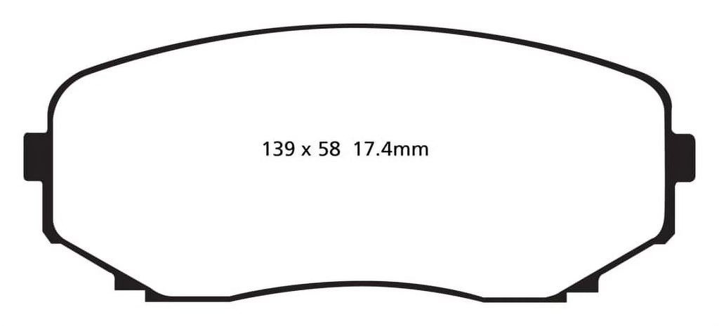CX-9 11-14 2007-2021 Front EBC CX-5, Redstuff Brake 2022-2023 select: MAZDA Edge Pads Turbo Fits 2.0 MAZDA