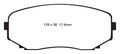 CX-9 11-14 2007-2021 Front EBC CX-5, Redstuff Brake 2022-2023 select: MAZDA Edge Pads Turbo Fits 2.0 MAZDA