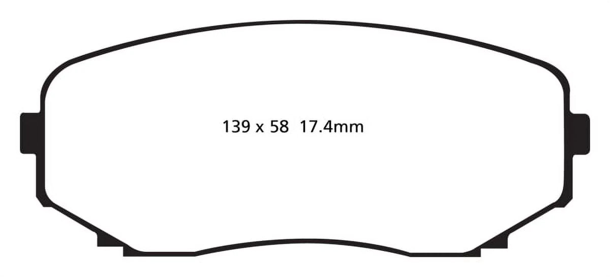 CX-9 11-14 2007-2021 Front EBC CX-5, Redstuff Brake 2022-2023 select: MAZDA Edge Pads Turbo Fits 2.0 MAZDA