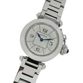 SS, Polished Miss Stainless Watch, Silver, (Good) Pasha W3140007, Steel, Cartier Pre-Owned Ladies Quartz,