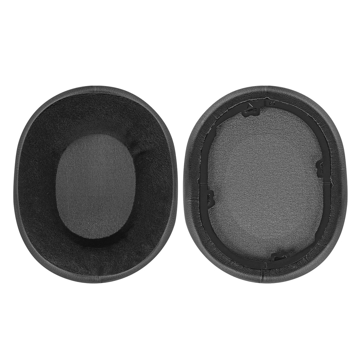 Ear Velour Pads (Black) HS55, Parts Corsair Cushions, for Cups Geekria Cover Ear Comfort HS65 Headphones Replacement Hybrid Repair Ear Earpads, Headset