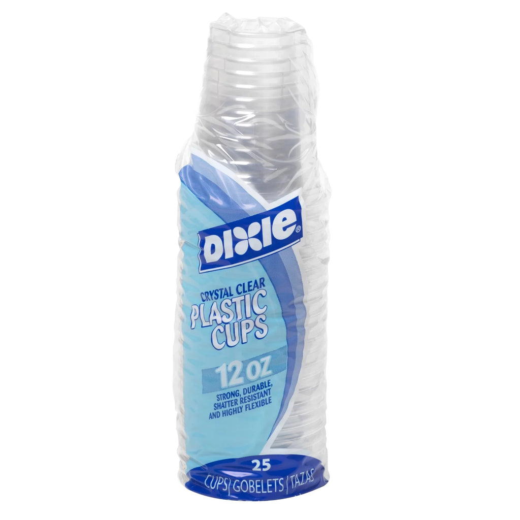 Sleeves Cups 25 (CP12DX) Clear, Cups (Georgia-Pacific), Cold 12 of Total) Plastic by 20 oz. (500 GP Dixie® PRO Cups