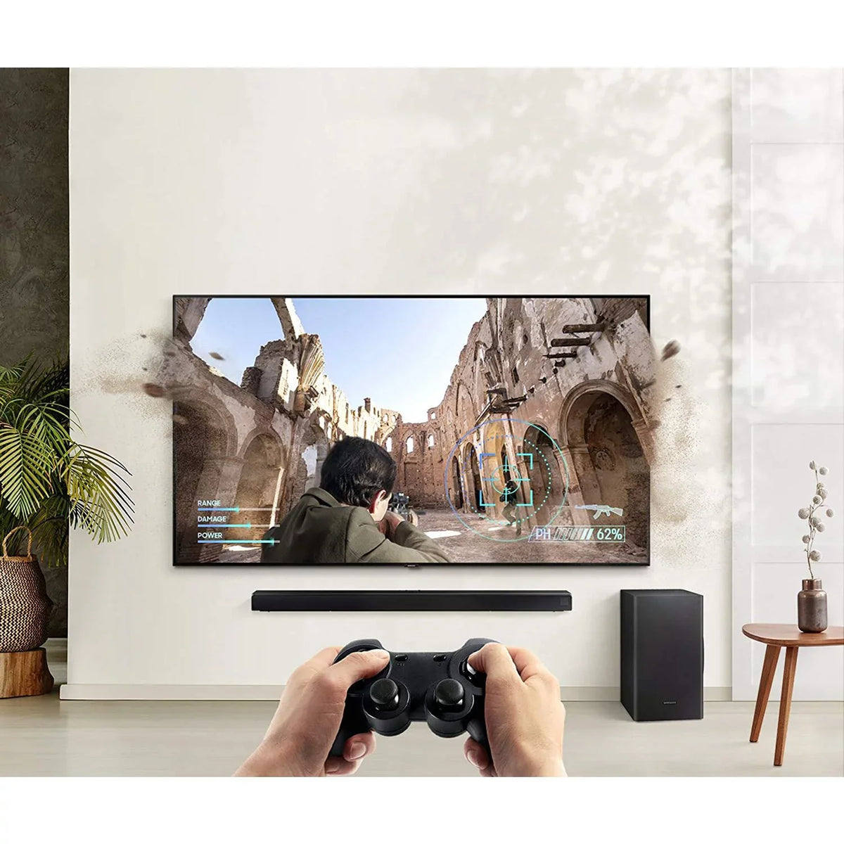 Dolby 3D Sound and Audio with DTS Restored Surround HWT650 Virtual:X Soundbar (Refurbished)