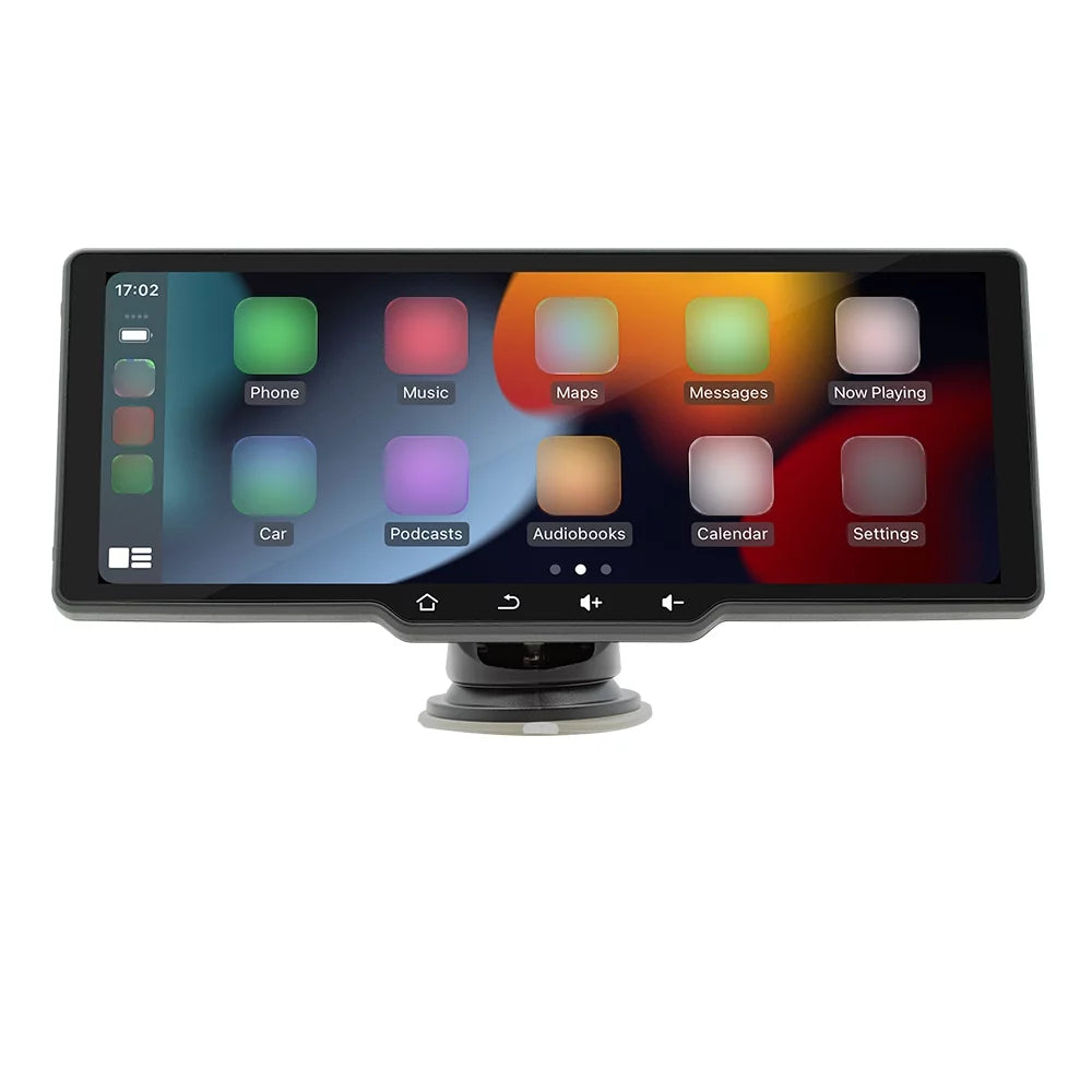 with Camera Player Auto Portable MultiMedia Car Tomshoo Rearview Wireless Camera Car Camcorder, CarPlay, and