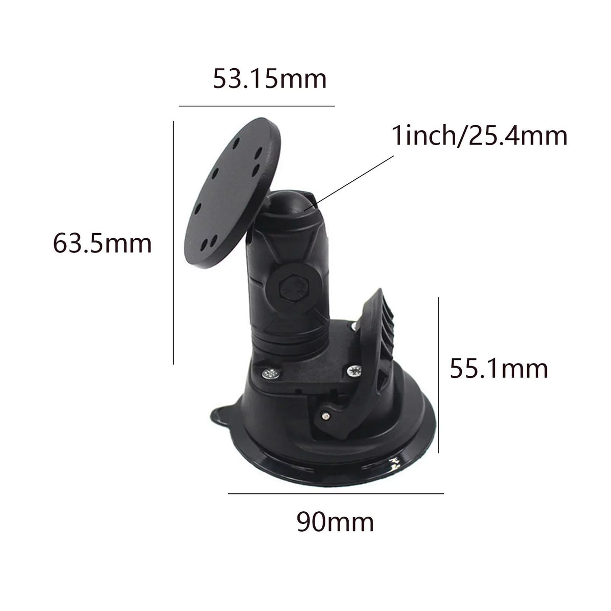Bracket Fish Kayak Universal Deck for Replacement Boat Holder Plate Ball Mounting Mounted Depth 1inch Fish