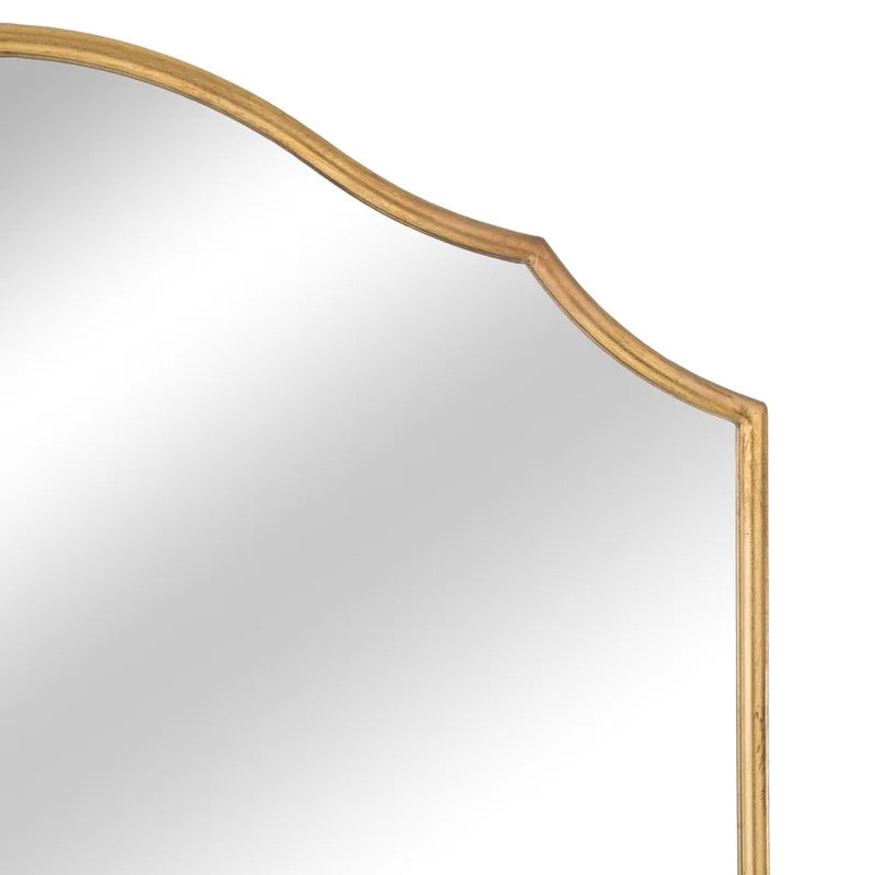 Gold Wide Metal Mirror Lizette Wall Arch Farmhouse