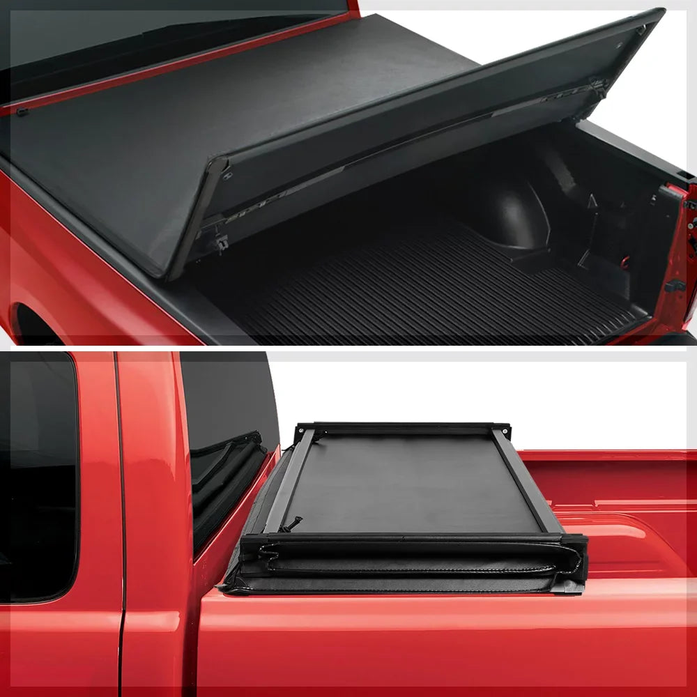 for Ram Soft DODGE Short 2006-2008 RAM 1500/2500 6.5Ft Tonneau RAM Fleetside Bed 02-09 select: Cover 2003-2009 Fits 1500, Tri-Fold DODGE 2500