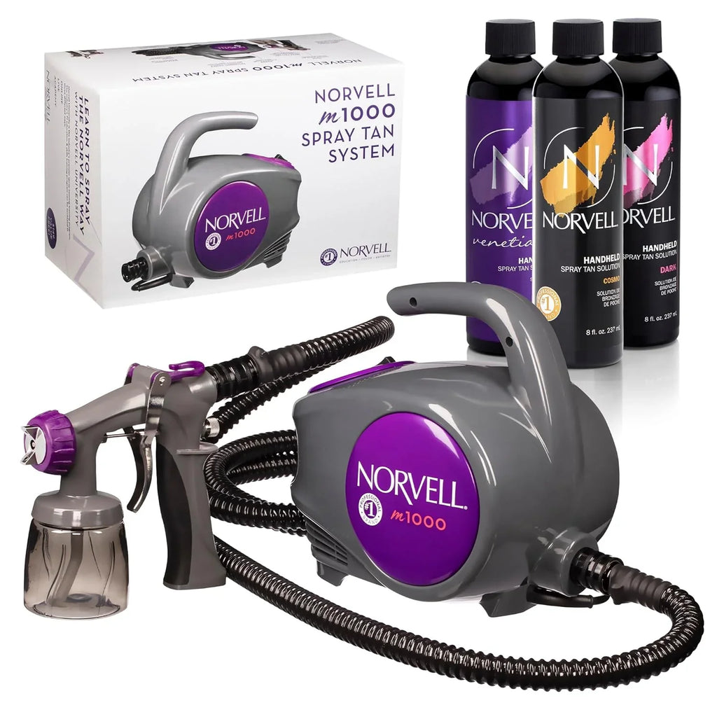 M1000 Program Solutions Training 'Cosmo', oz Venetian Dark Norvell in Sunless Spray Vivid Tan $490) (Retail Mobile Airbrush - 8 Tanning Ultra HVLP Norvell and Value + Machine + Kit