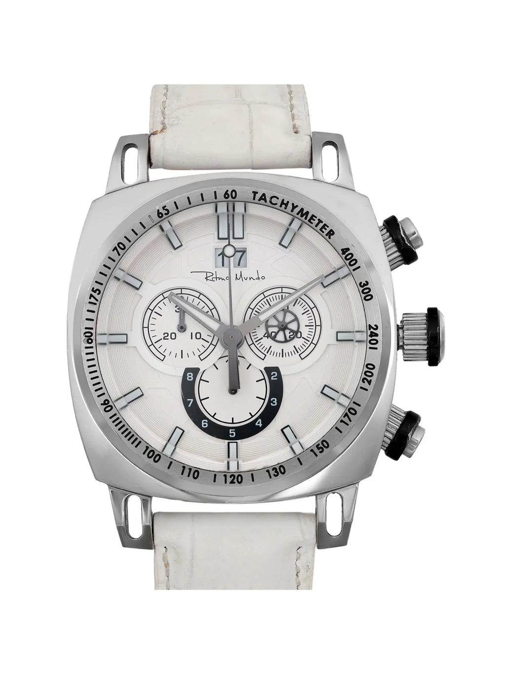 Mundo 222/4 Ritmo Quartz (Good) 44mm Watch Men Pre-owned Racer Steel