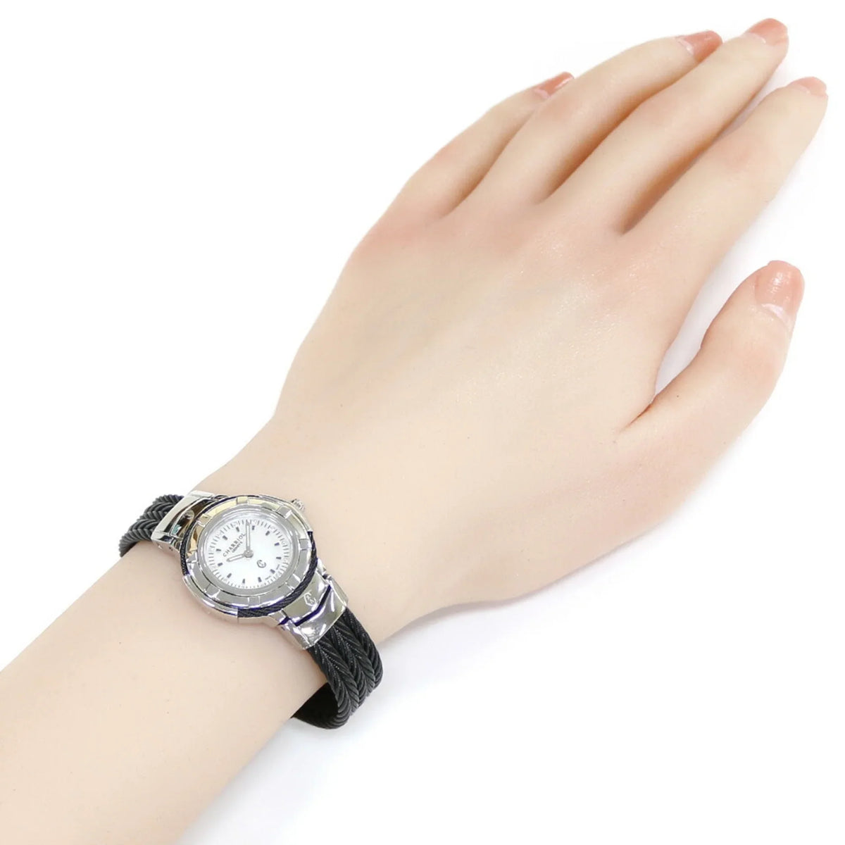 Steel Watch (Good) Pre-Owned CHARRIOL Quartz Stainless Saint-Tropez Women's