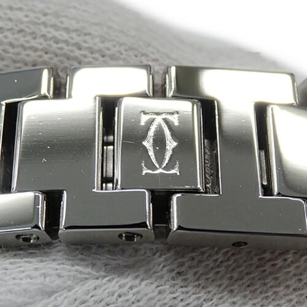 SS, Polished Miss Stainless Watch, Silver, (Good) Pasha W3140007, Steel, Cartier Pre-Owned Ladies Quartz,