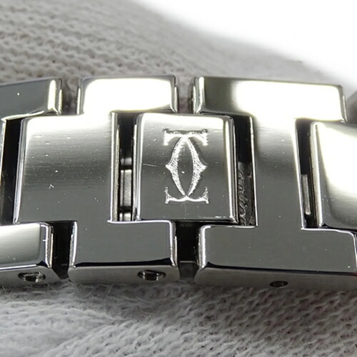 SS, Polished Miss Stainless Watch, Silver, (Good) Pasha W3140007, Steel, Cartier Pre-Owned Ladies Quartz,