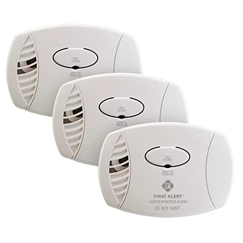 Monoxide CO600 Plug-In 3-Pack, Detector, ALERT FIRST Carbon