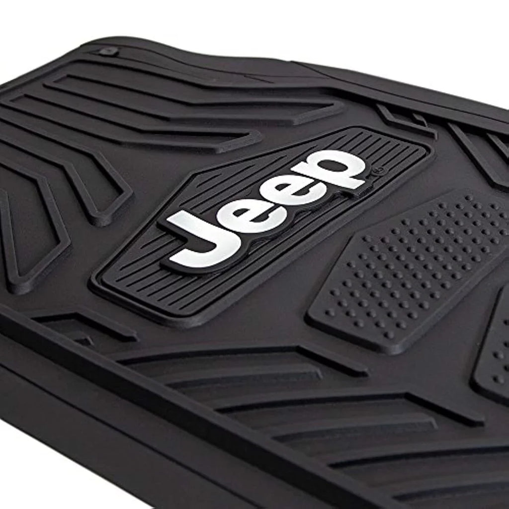 Floor Rubber Mat, Plasticolor P23-001668R01 Black Jeep