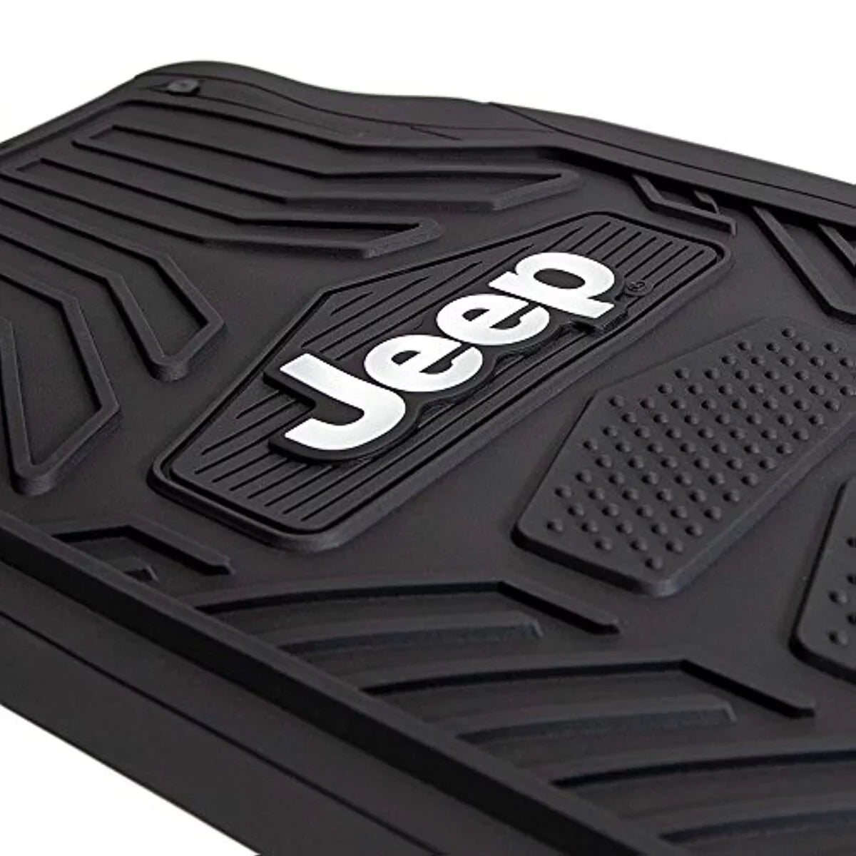 Floor Rubber Mat, Plasticolor P23-001668R01 Black Jeep