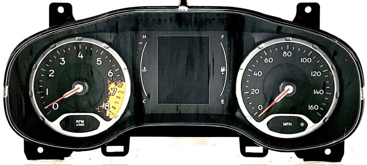 Cluster 2018 w/ Jeep Pre-Owned Speedometer 81k Tachometer Screen Renegade OEM (Good) Speedo 3.5