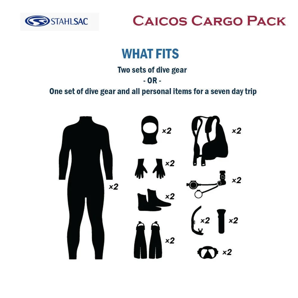 Stahlsac Cargo Pack Bag Caicos Dive (Gray) Rolling