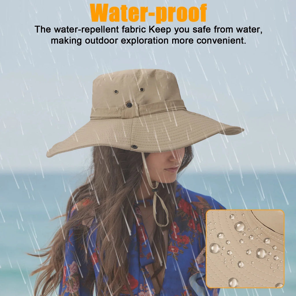 Protection Wide Garden Sun for Bucket Women Hiking Brim Cap Hat Fishing Men UV