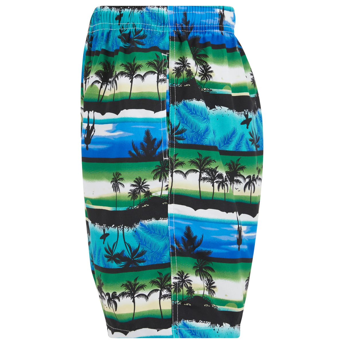 Large Lining, Shorts, Sunset/Fruits, iBerryNY Mesh Beach Swimming Palm Trunks Mens 2 Pairs,