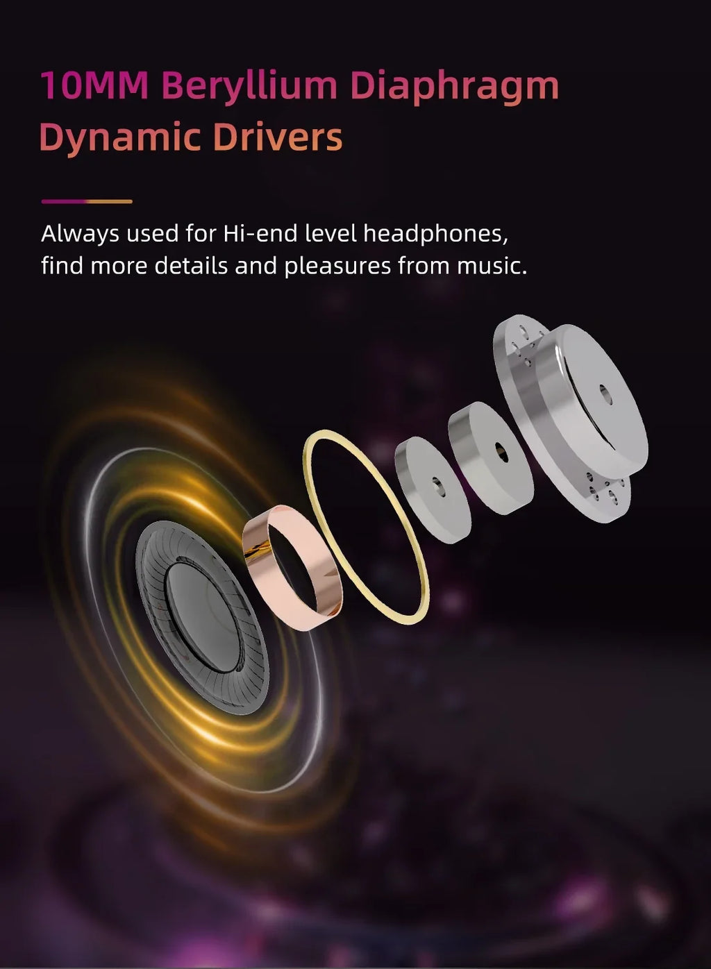 Sport HIFI Earbuds Headphones KB01 Diaphragm Beryllium In Earphone Headset Monitor Wired 10MM Dynamic Ear Music IEM Drvier KBEAR