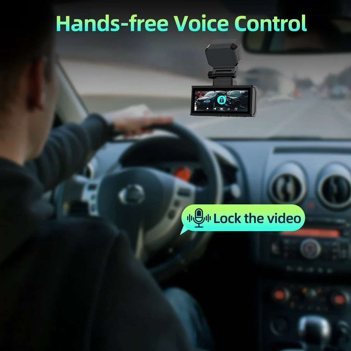 SD Commands, Dash with 3.16" Night for Card, and 5Ghz Dual Camera,Voice APP Rear Cars G-Sensor, Front Dash Car Vision Touch Screen GPS, Wifi 4K+4K Camera Cam 128G TOGUARD