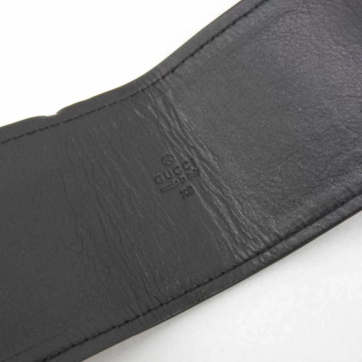 XS belt metal gold suede (Good) waist Pre-Owned fittings wide black