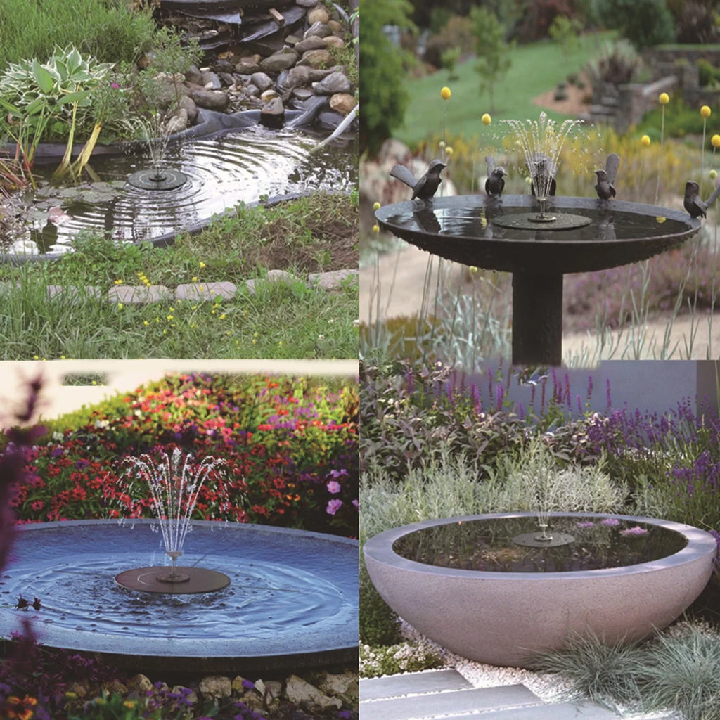 exterior Fountain Efficiency Professional Garden Bird Solar for Bath Solar Goldmeet Pond Pool Pump Fountain High Landscaping Powered