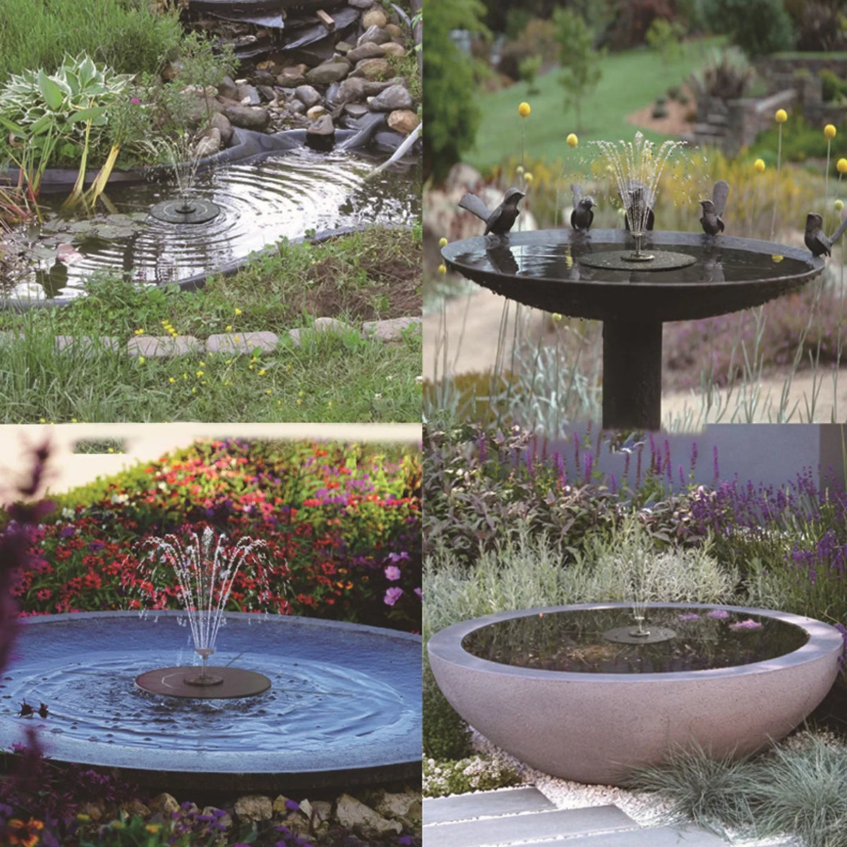 exterior Fountain Efficiency Professional Garden Bird Solar for Bath Solar Goldmeet Pond Pool Pump Fountain High Landscaping Powered