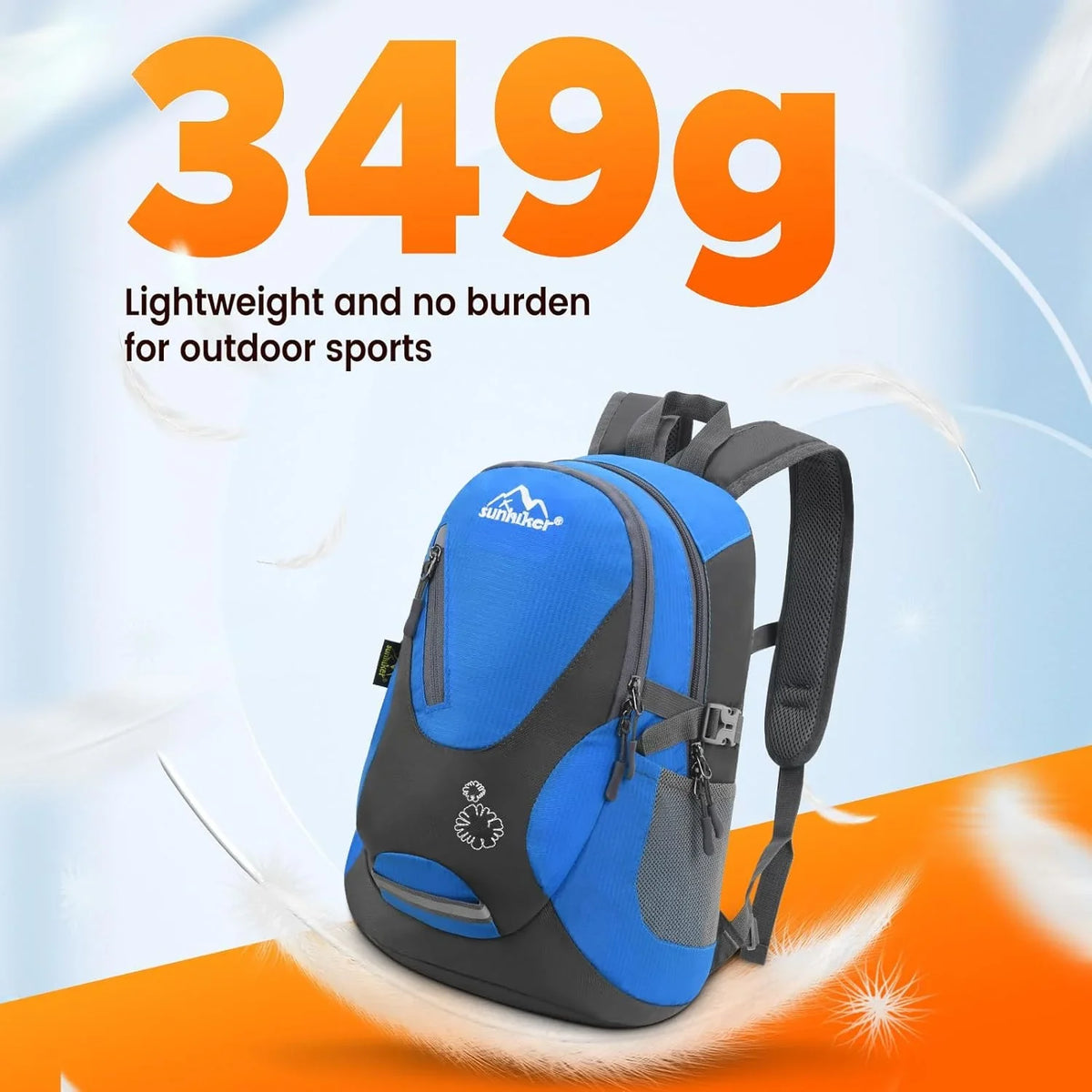 liquid Backpack Travel Hiking Cycling Backpack Resistant sunhiker Small M0714 Daypack Lightweight Blue SMALL