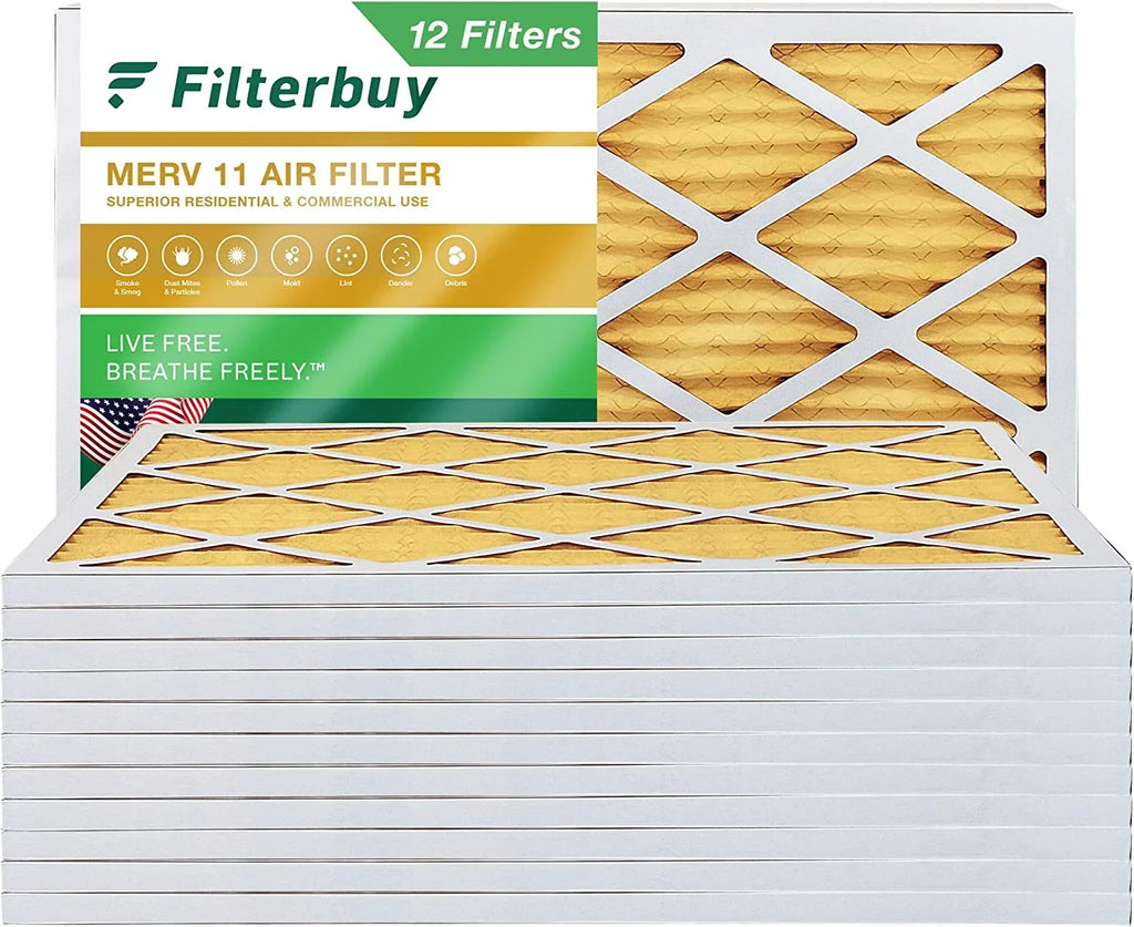 15x28x1 HVAC 11 Furnace MERV Air Filterbuy Pleated Filters AC (12-Pack)