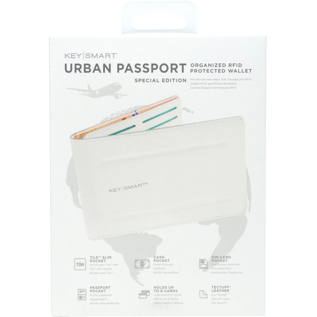 Passport, Light (Wallet) Gray Union KeySmart Case Urban Carrying Rugged KeySmart