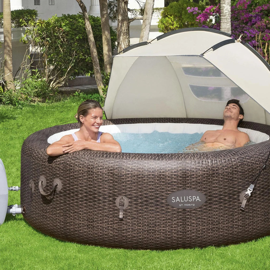 Hot Aruba Inflatable Canopy SaluSpa Shade Sun SaluSpa Bestway with Tub