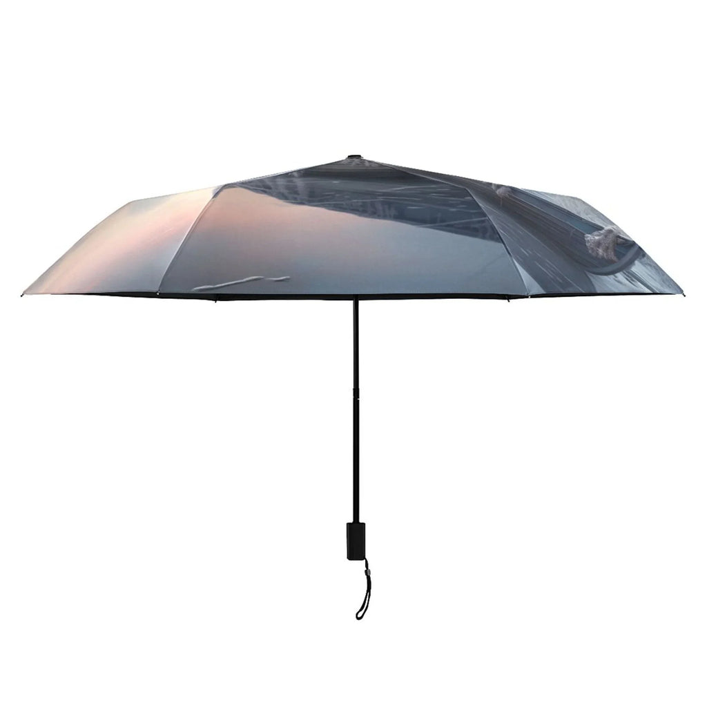 Boat dimension Umbrella Rain for Travel Compact UPF Umbrella Arc Snow Winter Folding Windproof Packable Lightweight with 50+