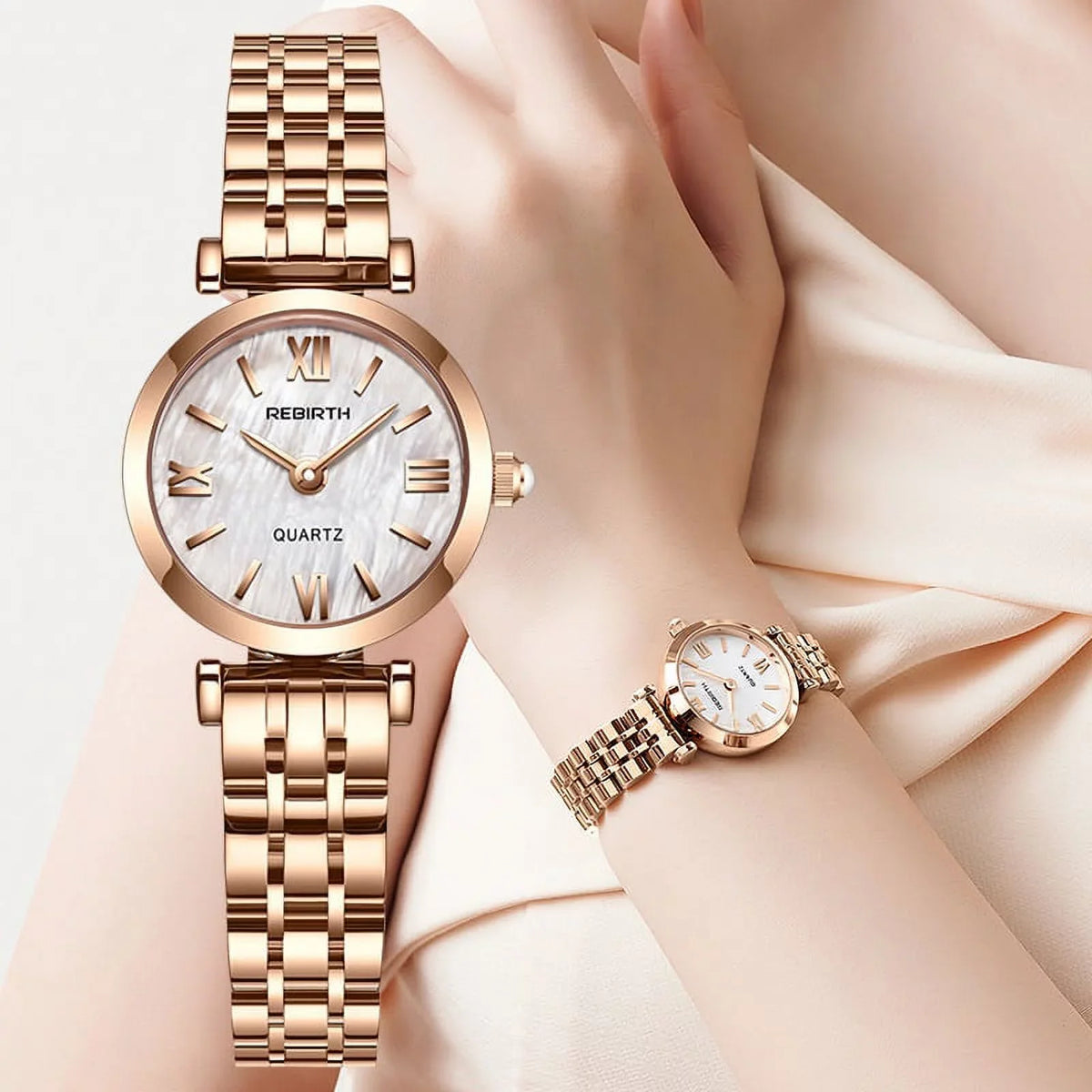 Female Stainless 2022 Rose Stylish Ladies Fashion Watch Quartz Watches Steel Wrist Desgin Gold Watch Creative reloj Women for