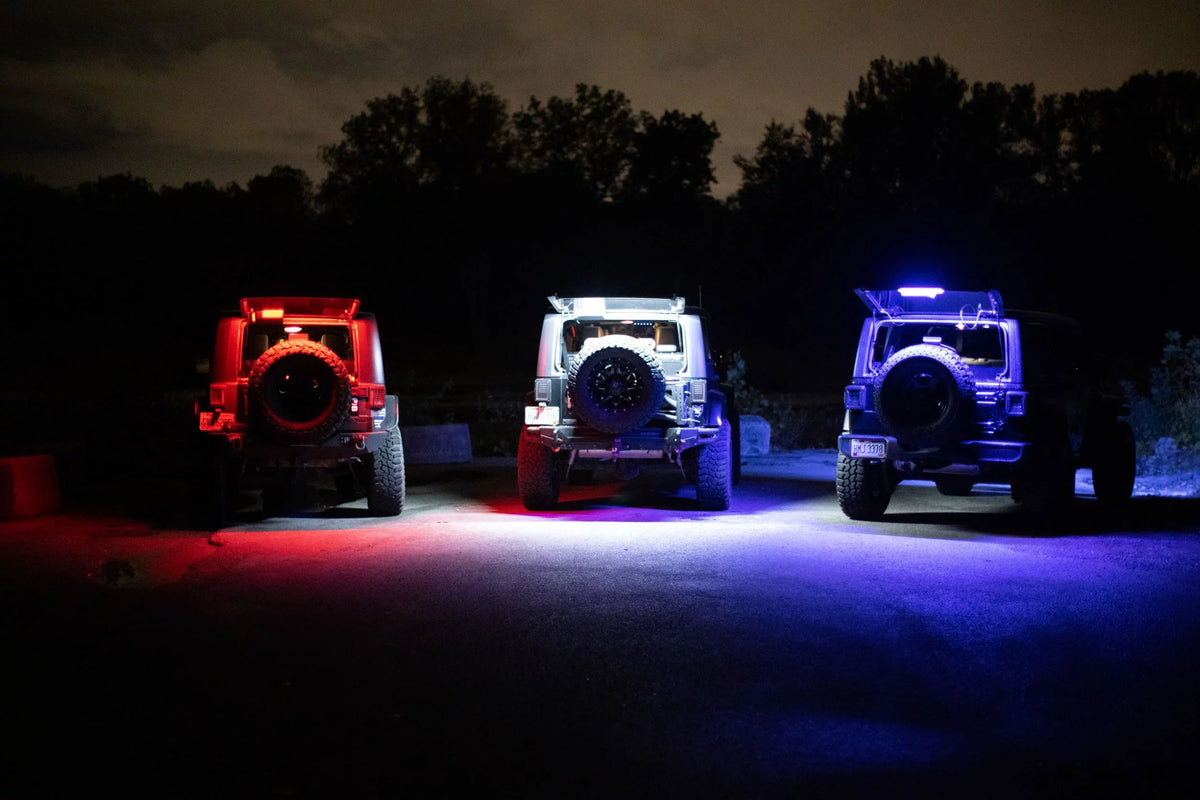 Wranglers JK, Bluetooth Done Brawlee . Bar Interior RGB Silicone Light All from Hardtop JKU, of Jeep JL,JLU By LED CJ, Right TJ, Fits -2023. Models LJ, 1987 Remote with
