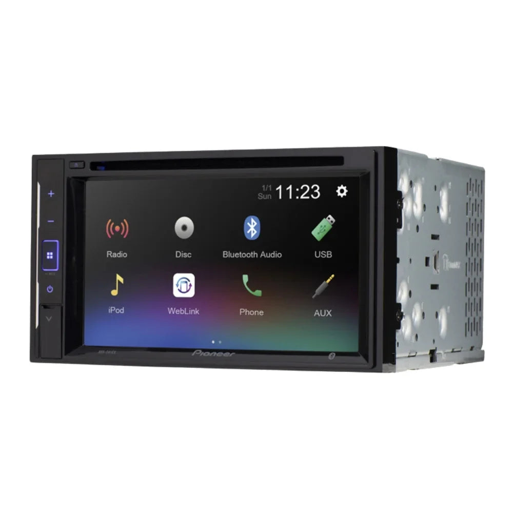 Pioneer 2013-2014 Bluetooth/Backup AM/FM Dash Double KIT4711 6.2" F150 W/ Kit/in-Dash Media for Stereo DVD/CD Receiver Car Camera/Install DIN Classic with Digital AVH-241EX Touchscreen Bundle