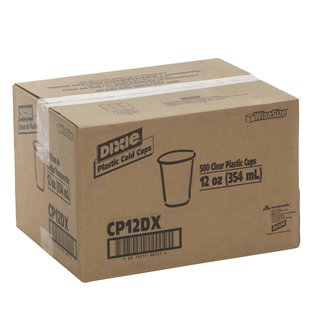Sleeves Cups 25 (CP12DX) Clear, Cups (Georgia-Pacific), Cold 12 of Total) Plastic by 20 oz. (500 GP Dixie® PRO Cups