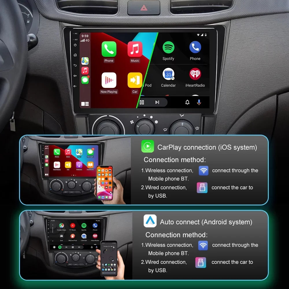 camera 3 Mazda Car with backup & CarPlay inch Android Stereo Radio Receiver, Auto 9 Compatible with JMANCE 2010-2013 Car