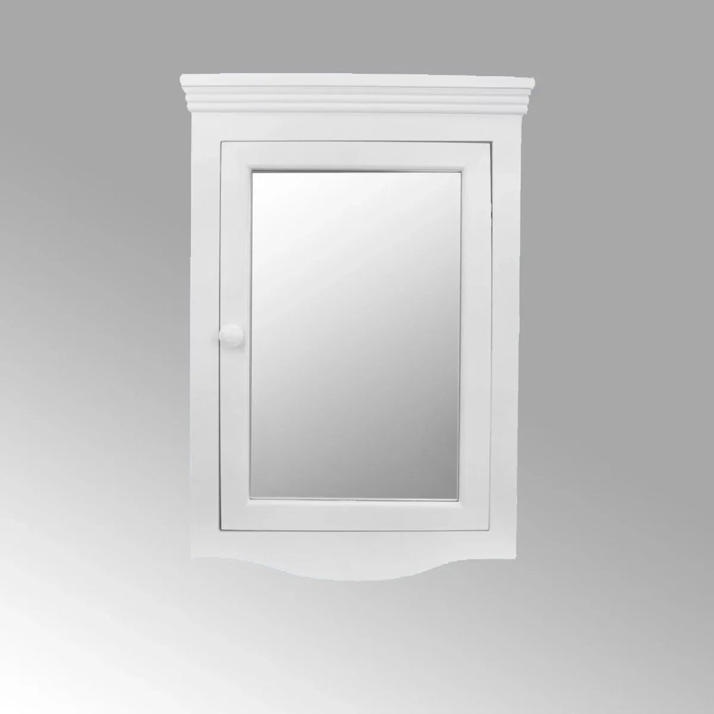 27" Hardwood Wooden w/Mirror Cabinet w/ Shelf Bathroom Double Medicine Wall Mount 20" Cabinet Storage Corner Supply x Renovators White Bethpage Screws Storage