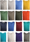 Sleeve Mens (60 of Tee Pack Tshirts Small) Pack 60 Mens Pack Crew Cotton Assorted Wholesale Shirts Bulk Tshirts, A,