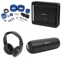 2-Channel Amplifier+Wires+Bluetooth Speaker+Headphones Audio PAD2000.2 Polk 500w